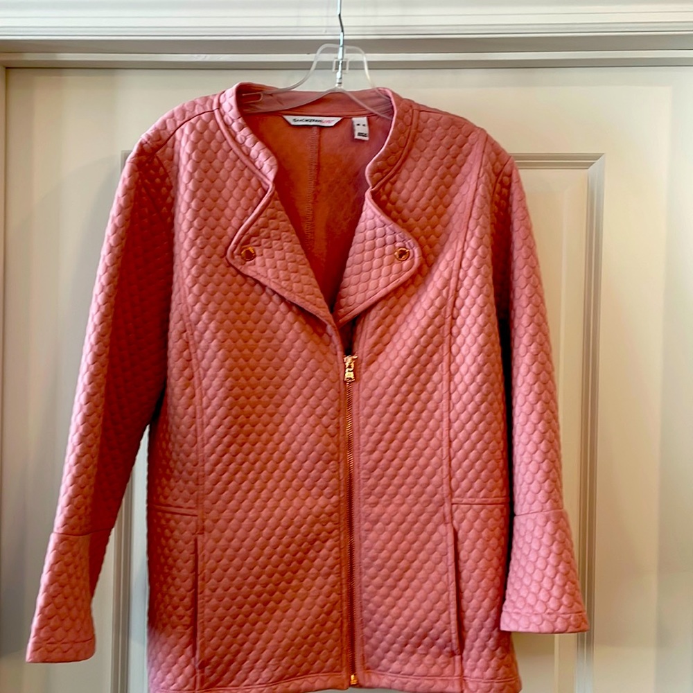Isaac Mizrahi LIVE pink with rose gold accents